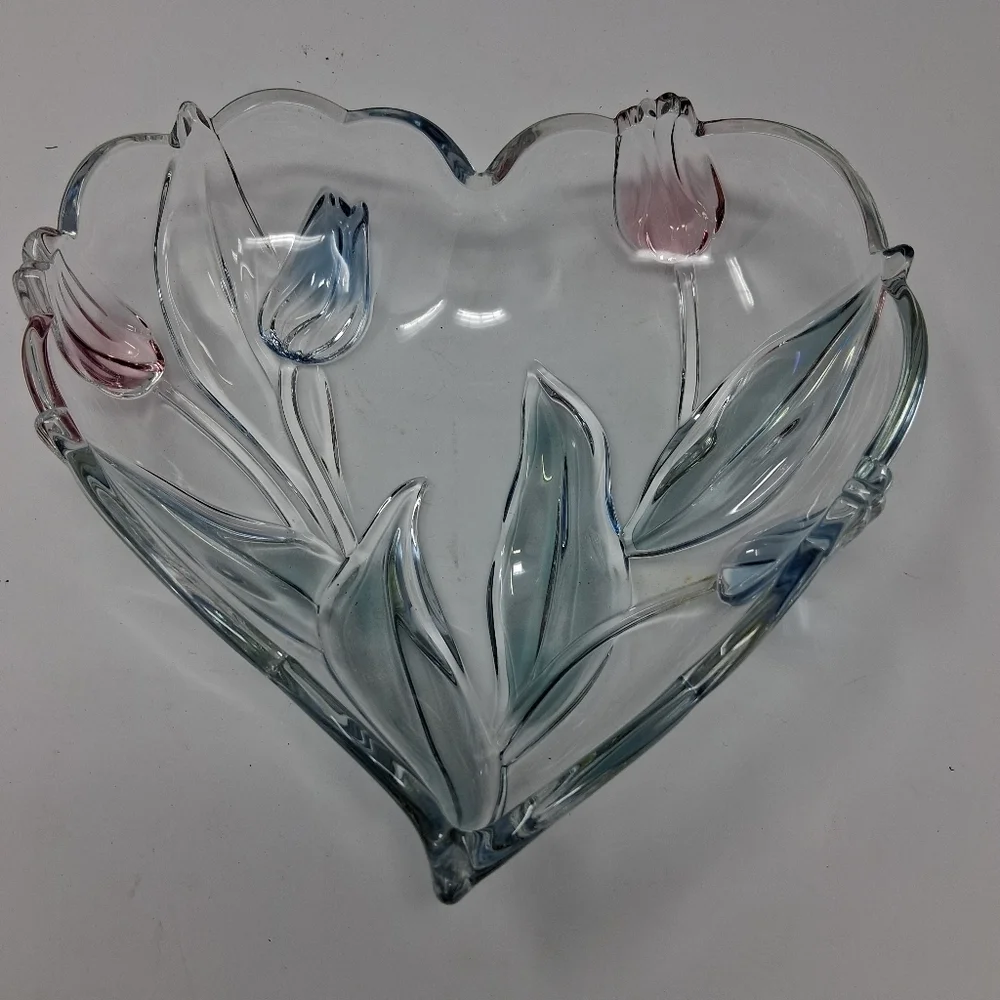 Vintage Walther Gras  Authentic Glass Serving Dish